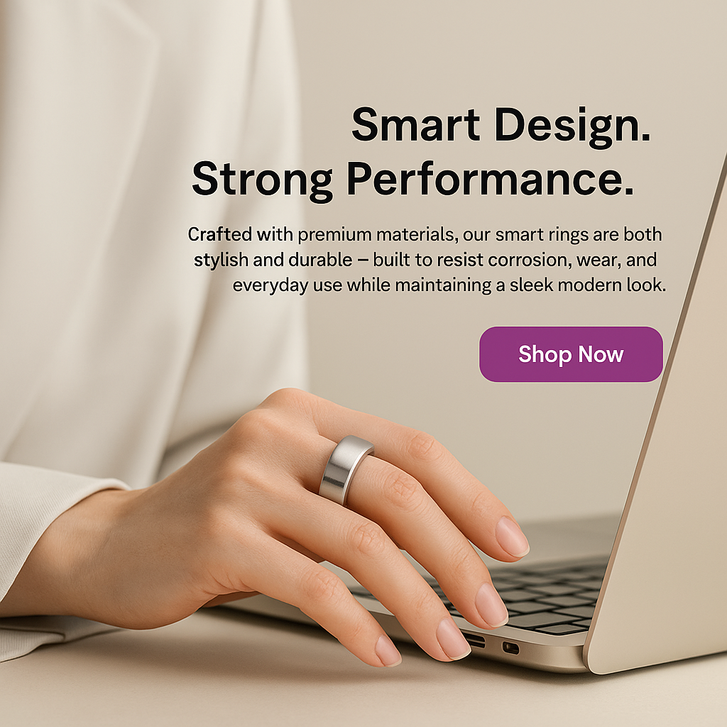 Oxigen Lux™ R09 – Smart Ring with Sleep Trends & Movement Tracking