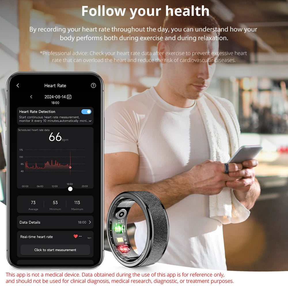 Oxigen Lux™ R10 – Smart Ring with Activity & Body Tracking Features