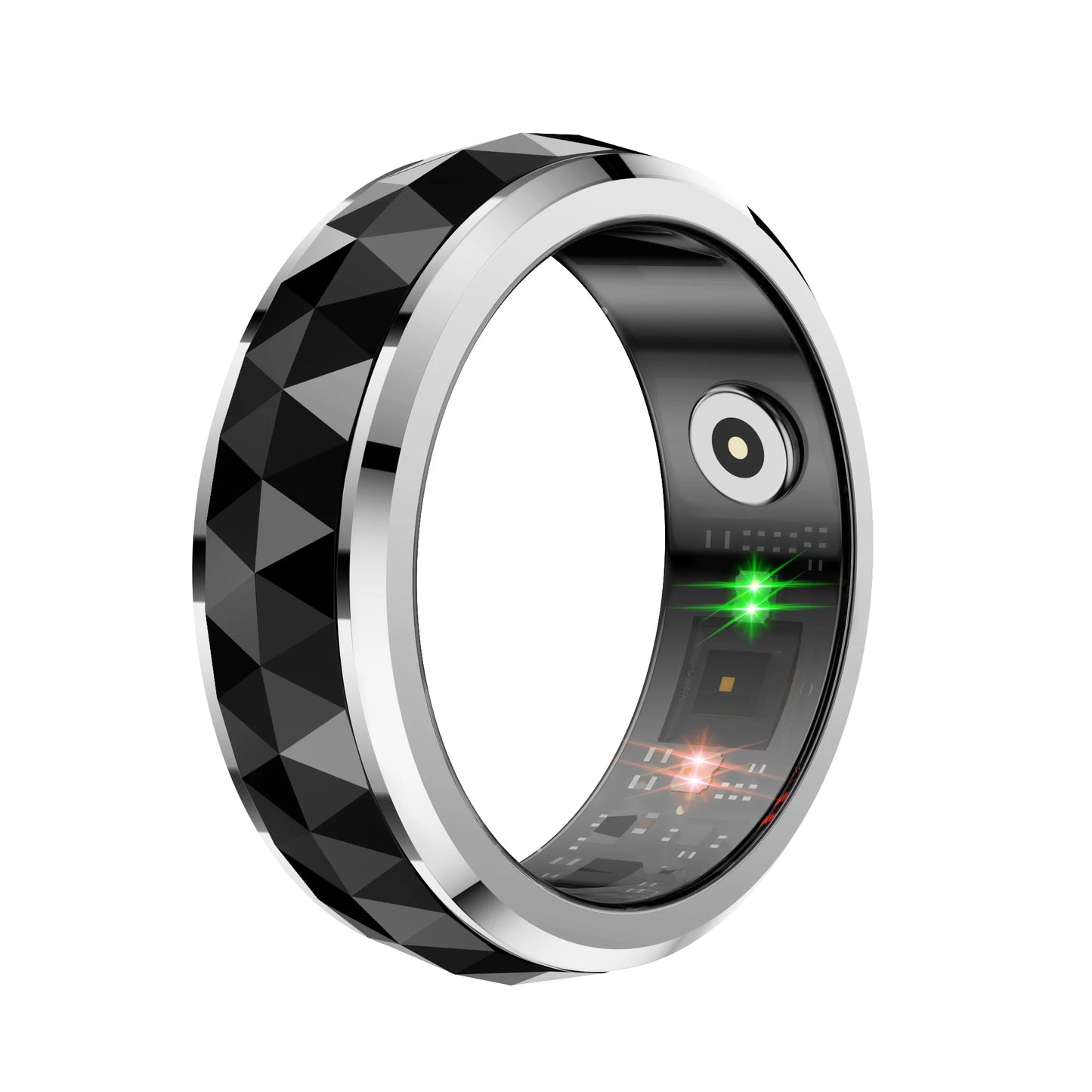 Oxigen Lux™ R11 – Smart Spinner Ring with Sleep & Activity Tracking (Charging Case Included)